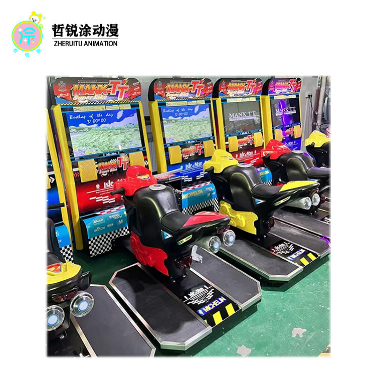 42-inch TT attack dynamic motorcycle large two person simulator adult entertainment game machine video game city
