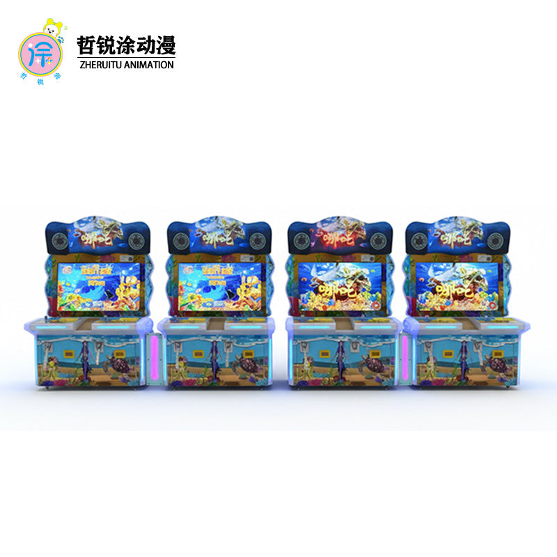 8player standing fishing game machine Fun fishing game for commercial use in video game arcades