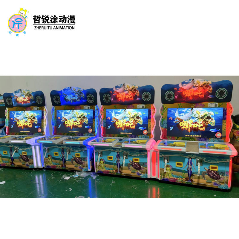 8player standing fishing game machine Fun fishing game for commercial use in video game arcades
