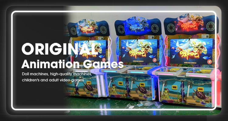 8player standing fishing game machine Fun fishing game for commercial use in video game arcades
