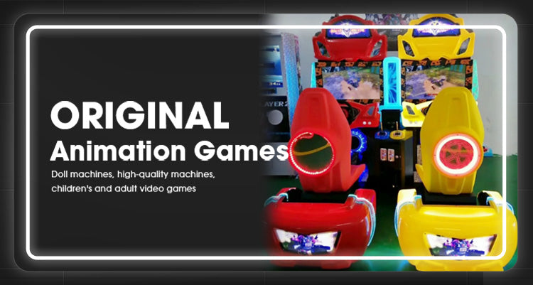 Luxurious double player racing game console adult video game entertainment equipment commercial game hall simulator