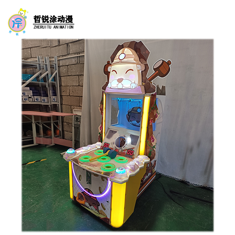 The deluxe gift version of the Whack a Mole parent child game machine is available and there is a gashapon gift arcade