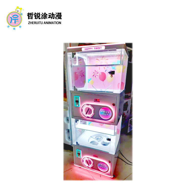 Coin-Operated Gachapon Capsule Vending Machine with Mini Twist Egg Design for Supermarkets