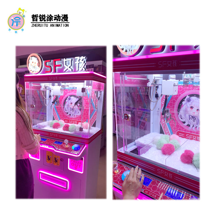 Factory Mini Arcade Game Coin Operated Crane Claw Machine For Sale Plush Toys For Claw Machine Toy Crane Machine