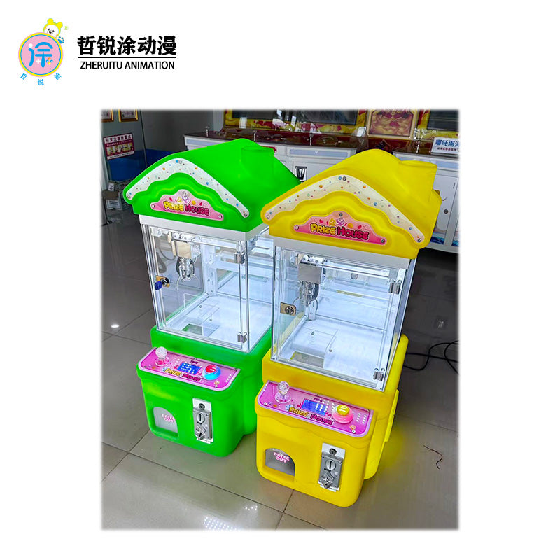 Mini Coin-Operated Plush Toy Game Entertainment Crane Machine