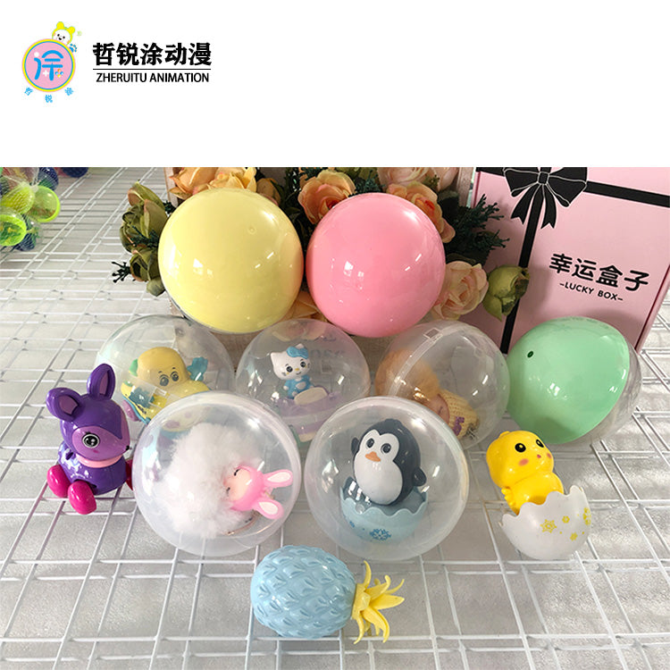 75mm 100 pieces  100mm collectible toy combo toy ball commercial toy vending machine gift machine