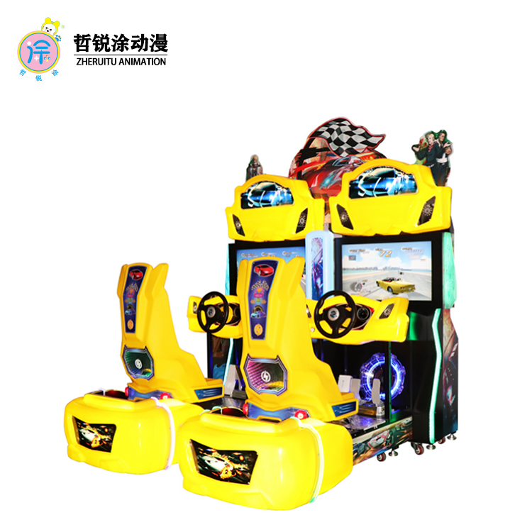 Large-scale game console racing adult simulation arcade high-definition tour racing two-person connected dynamic