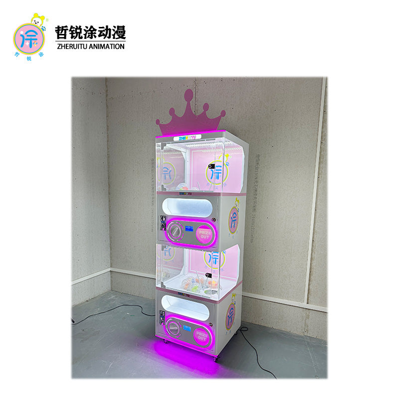 Coin Operated Gachapon Capsule Toys Mini Twist Egg Vending Machine for Supermarket