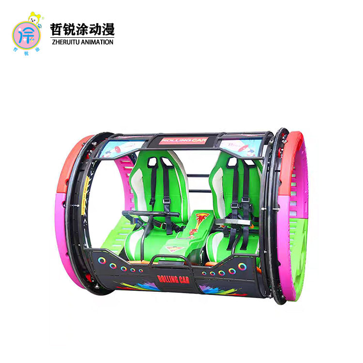 Square rolling car children s amusement night market lighting, outdoor scenic area double-person rolling bumper car equipment