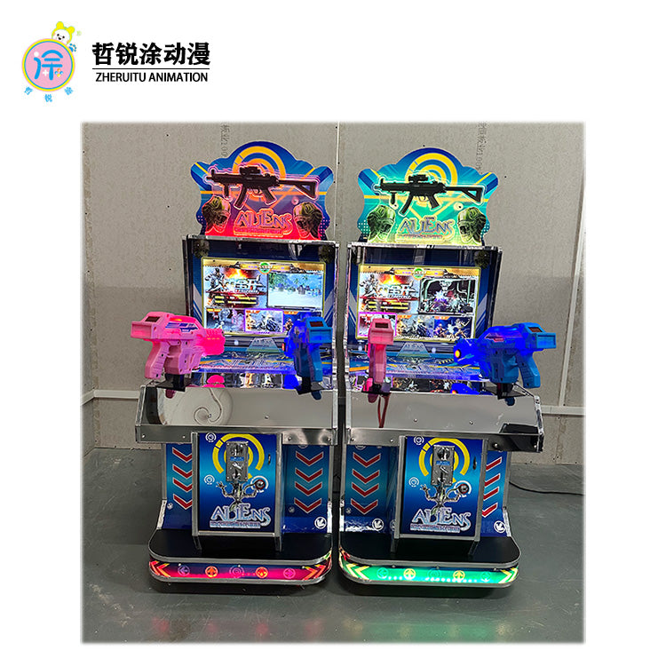22 inch full fire dual gun game console children's coin operated video game entertainment equipment amusement machine