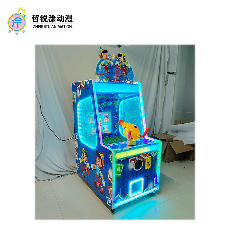 Children's Luxury Single Water-Blowing Electric Arcade Shooting & Puzzle Game Machine