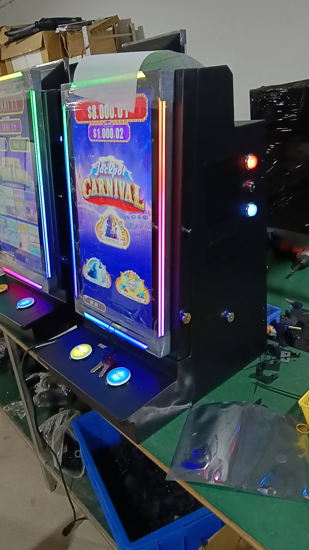 Coin operated arcade game cabinet amusement game machine