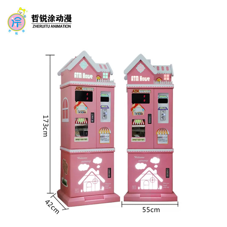 Automatic currency exchange arcade machine  Large scale game machine  Coin insertion  Paper currency exchange Token automatic vending machine