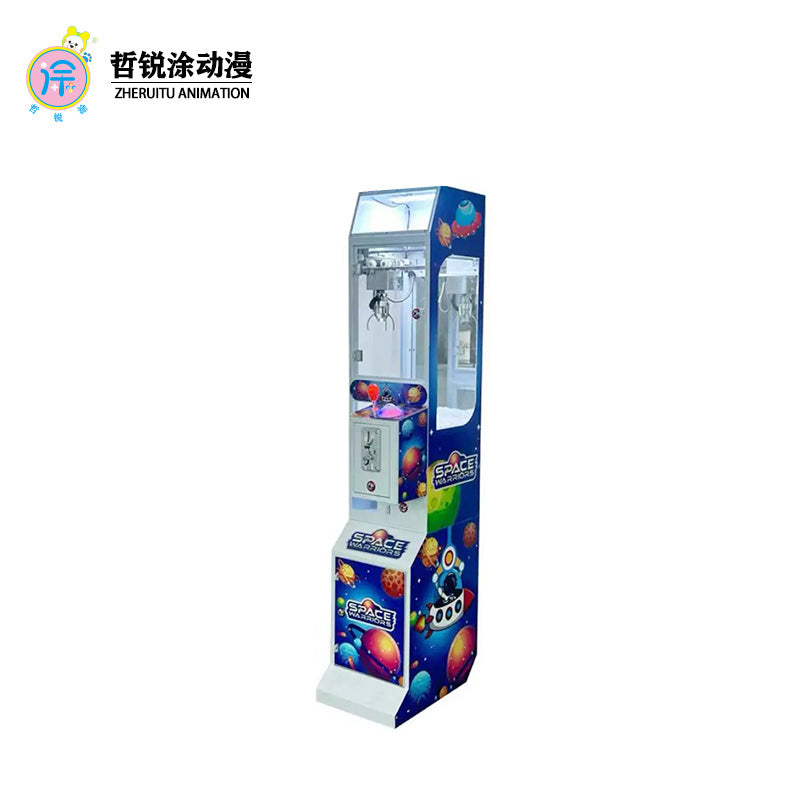 High Quality Small Boutique Coin-Operated Grab Machine Keychain Toy Grab Doll with English Language