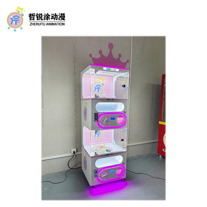 Coin Operated Gachapon Capsule Toys Mini Twist Egg Vending Machine for Supermarket