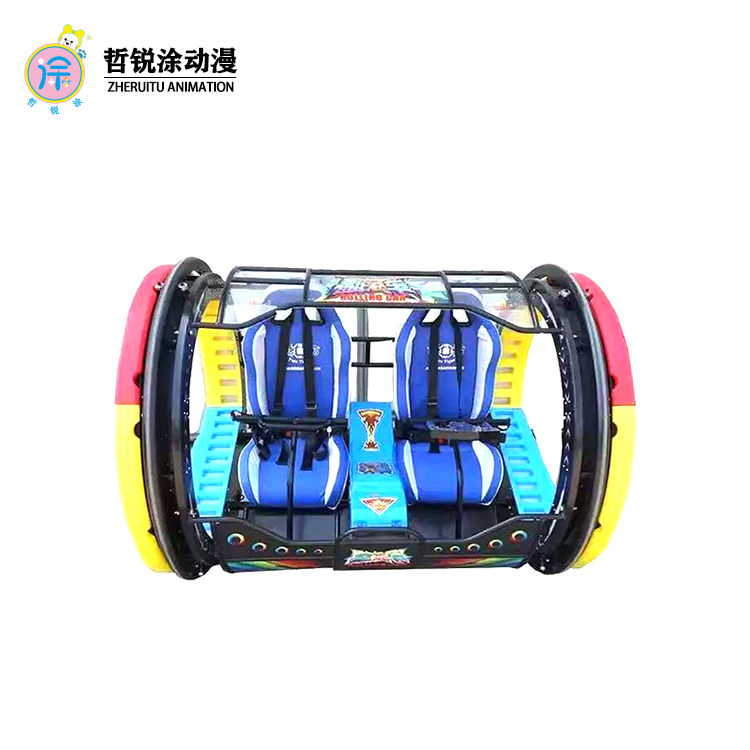 Square rolling car children s amusement night market lighting, outdoor scenic area double-person rolling bumper car equipment