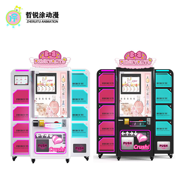 Smart perfume vending machine  24 hour self scanning perfume sprayer machine  supermarket self service vending cabinet