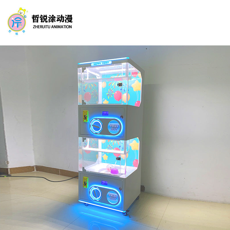 Coin-Operated Gachapon Capsule Vending Machine with Mini Twist Egg Design for Supermarkets