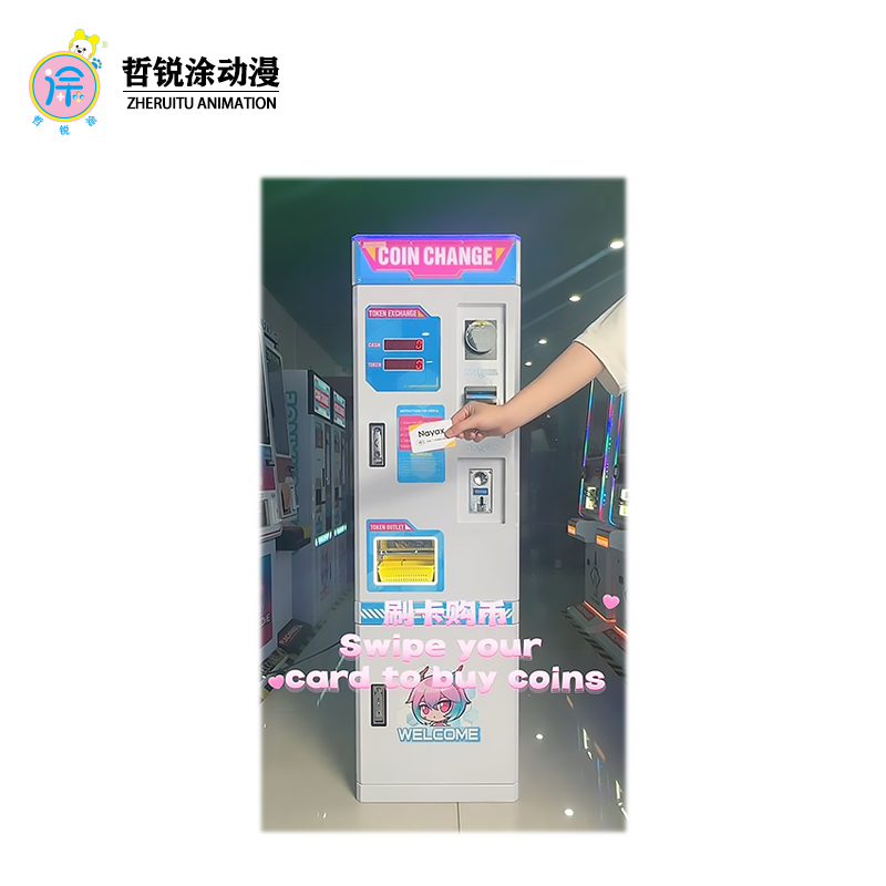 Special system for foreign currency exchange machines digital tube self service coin vending machine coin cash exchange machine
