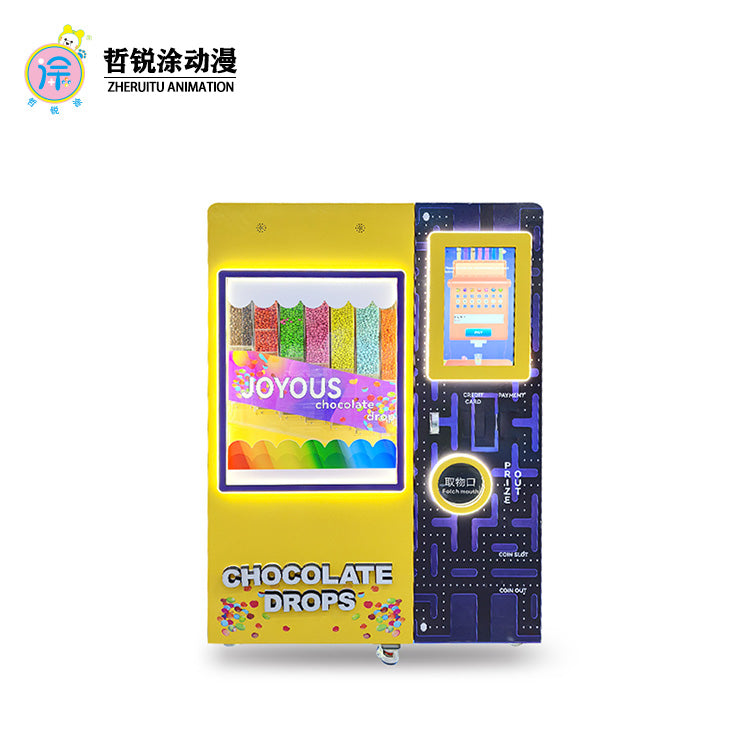 Commercial Use Unmanned Self-Service Vending Machine Kids' Game Bean & Candy Pull-Out Toy Featuring Chocolate & Bean Ingredients
