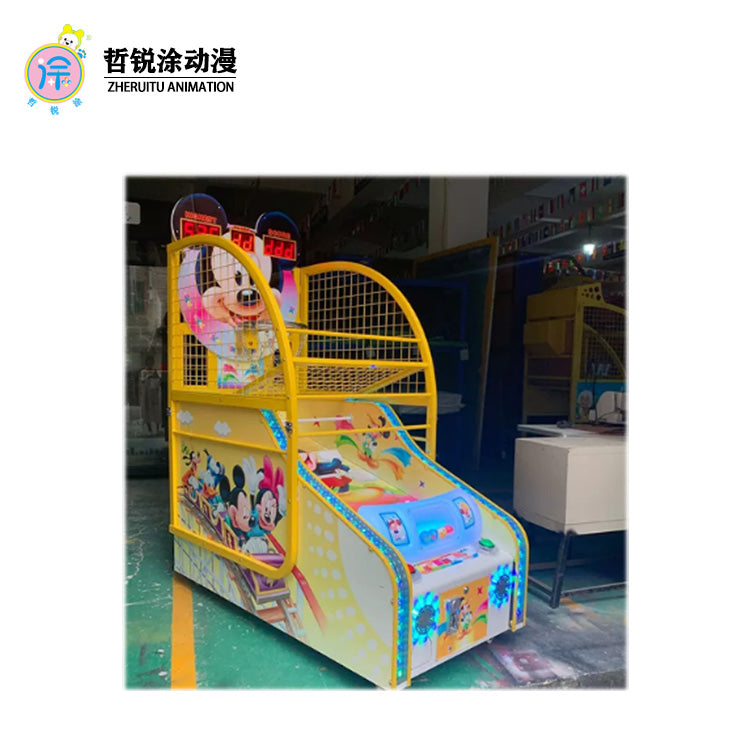 Children's luxury basketball machine coin-operated sports folding shooting game electronic amusement arcade game hall