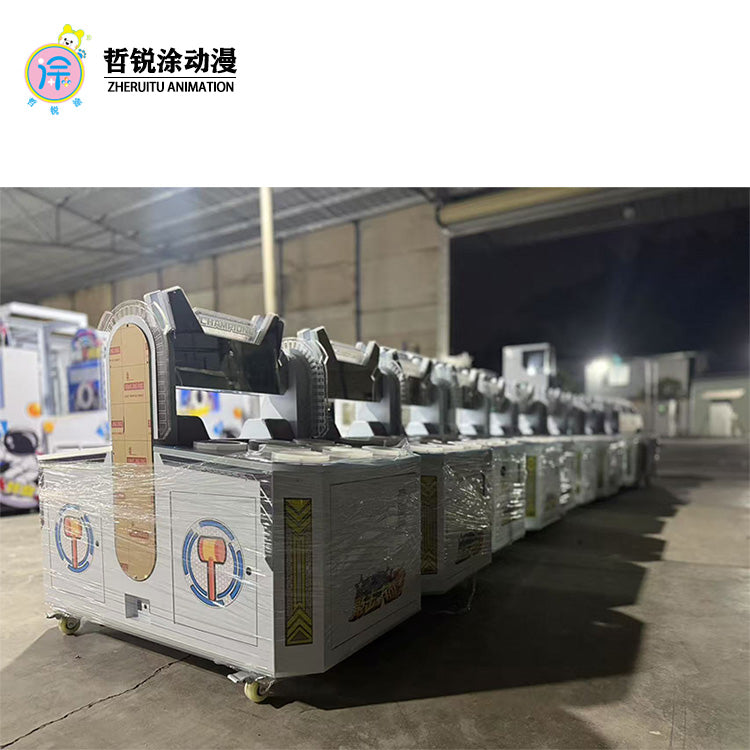 Hardware two person luxury whac a mole machine for parents and children touch screen tapping two and one game console