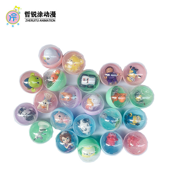 75mm 100 pieces  100mm collectible toy combo toy ball commercial toy vending machine gift machine