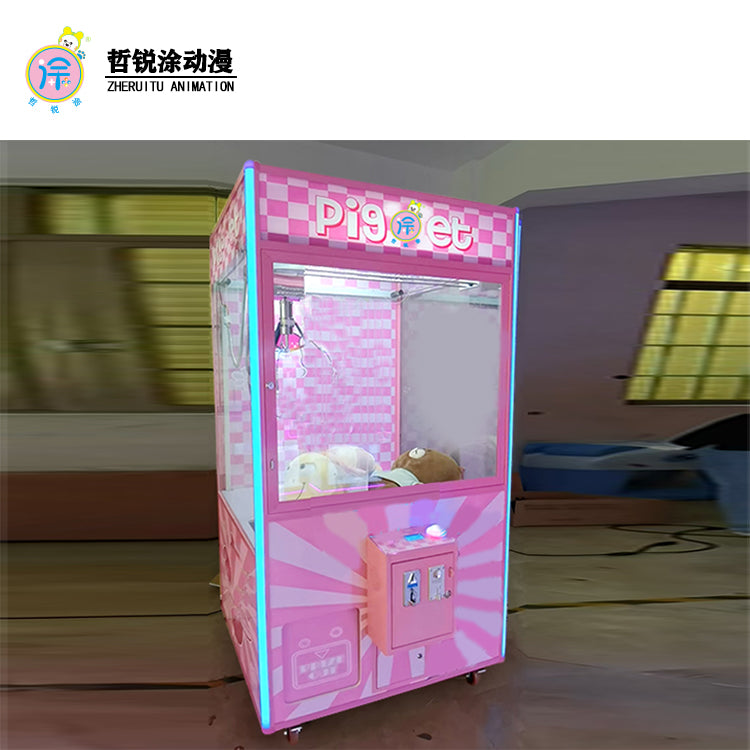 Design Feature Super Claw Crane Machine Arcade Multiple Pink Colour Game Claw Machine Doll Bear Claw Machine