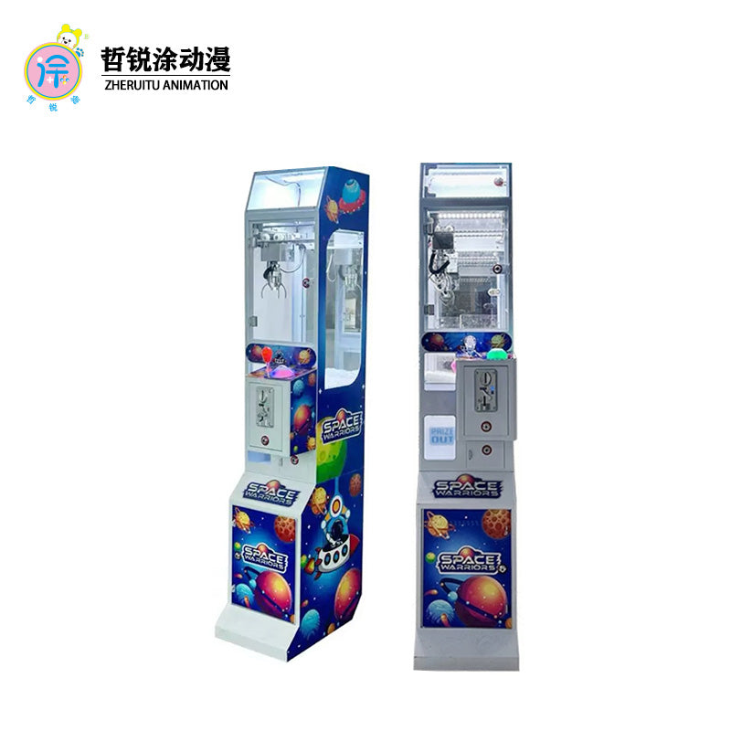 High Quality Small Boutique Coin-Operated Grab Machine Keychain Toy Grab Doll with English Language