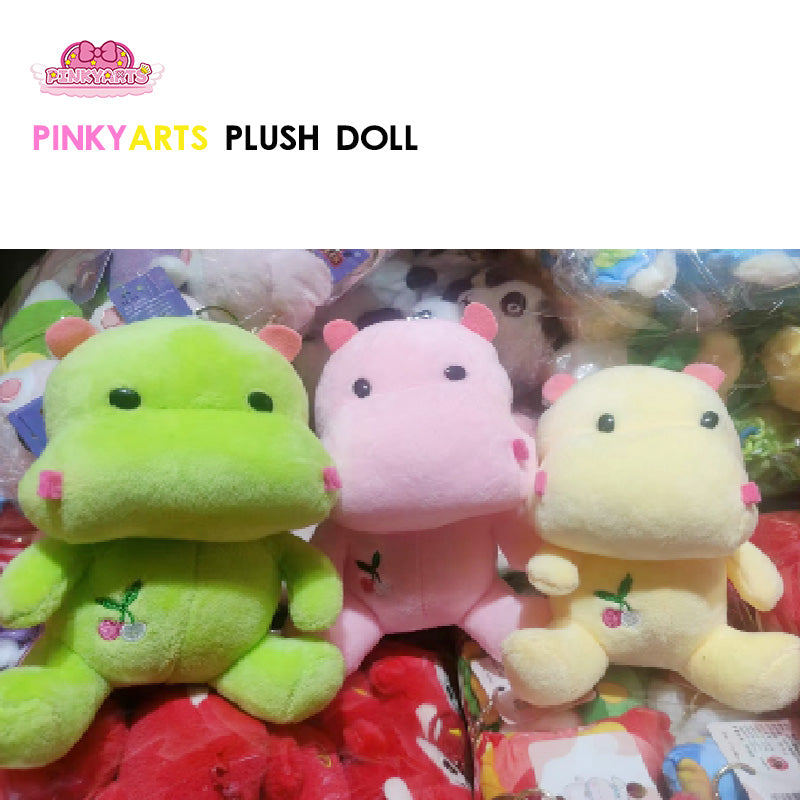 8-inch Plush Dolls | MOQ 20 pcs |Children's doll bear rabbit gift plush toy elephant paw robot baby doll commercial electronic game center