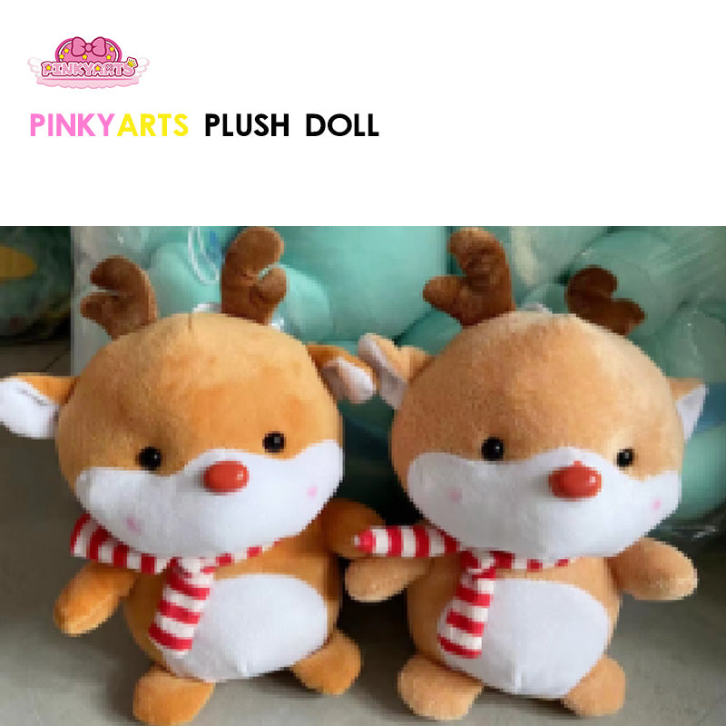 8-inch Plush Dolls | MOQ 20 pcs |Children's doll bear rabbit gift plush toy elephant paw robot baby doll commercial electronic game center