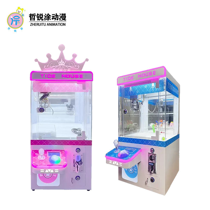 Wholesale New Style Mini Plush Crane Claw Toy Coin-Operated Game Machine Table Top Claw Machine Claw Crane Machine