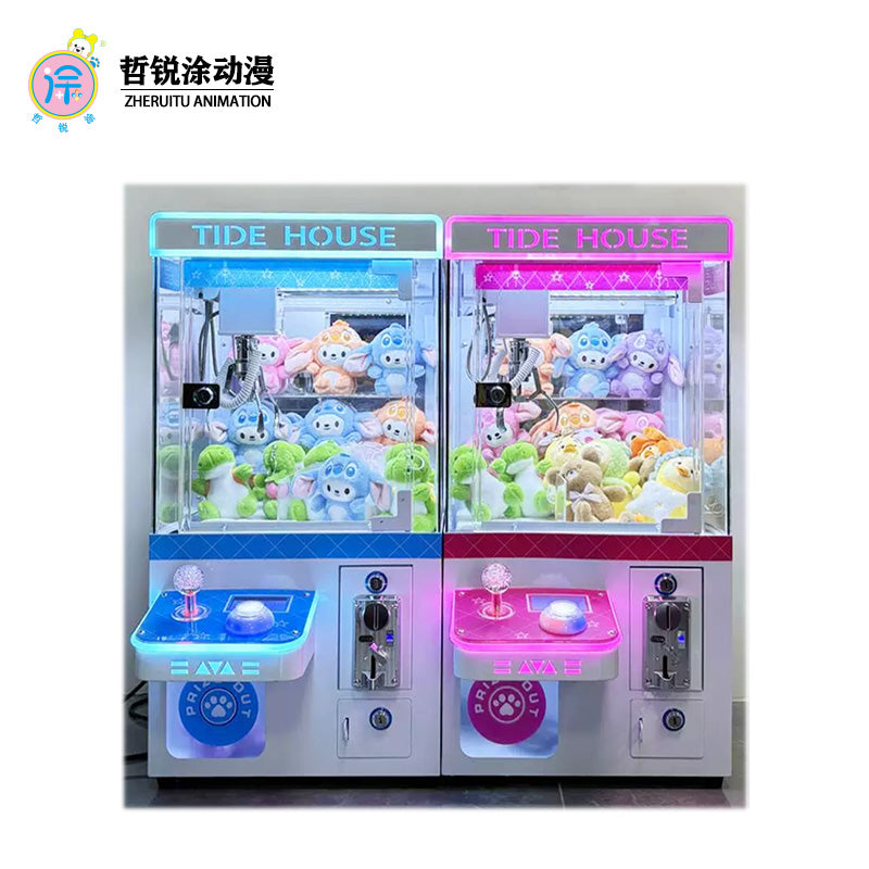 Wholesale New Style Mini Plush Crane Claw Toy Coin-Operated Game Machine Table Top Claw Machine Claw Crane Machine