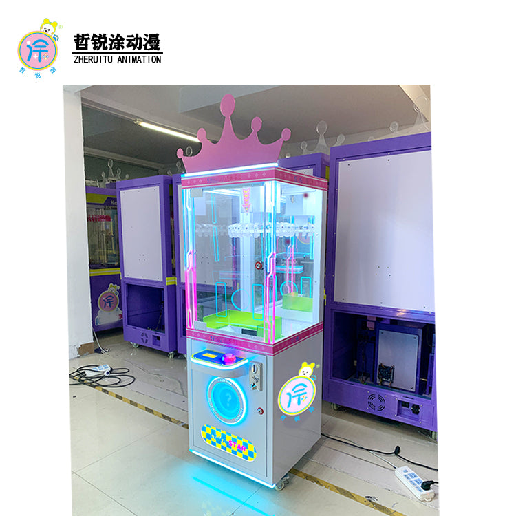 Crane Cool Clip Machine Mini Clip Claw Machine Coin-Operated Games With Candy Keychain Plush Toy Doll Clip Sticker Card Clamp