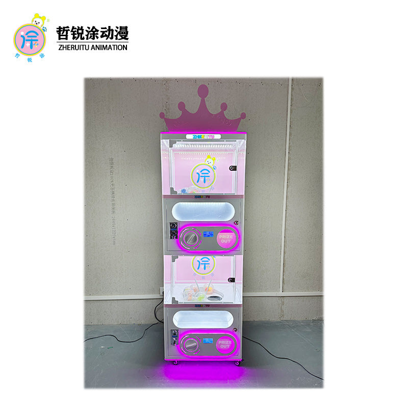 Coin Operated Gachapon Capsule Toys Mini Twist Egg Vending Machine for Supermarket