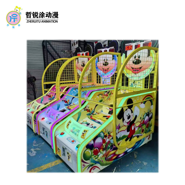 Children's luxury basketball machine coin-operated sports folding shooting game electronic amusement arcade game hall