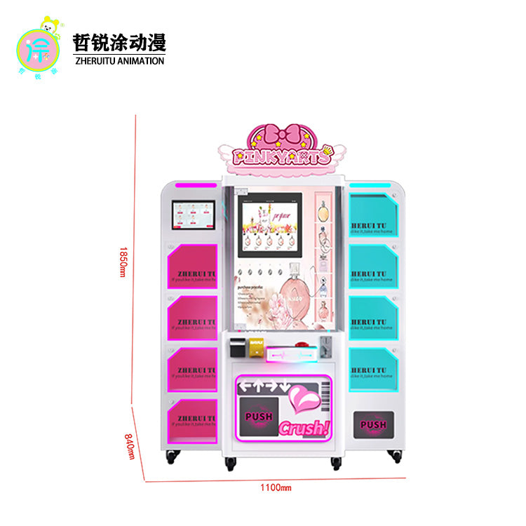 Smart perfume vending machine  24 hour self scanning perfume sprayer machine  supermarket self service vending cabinet