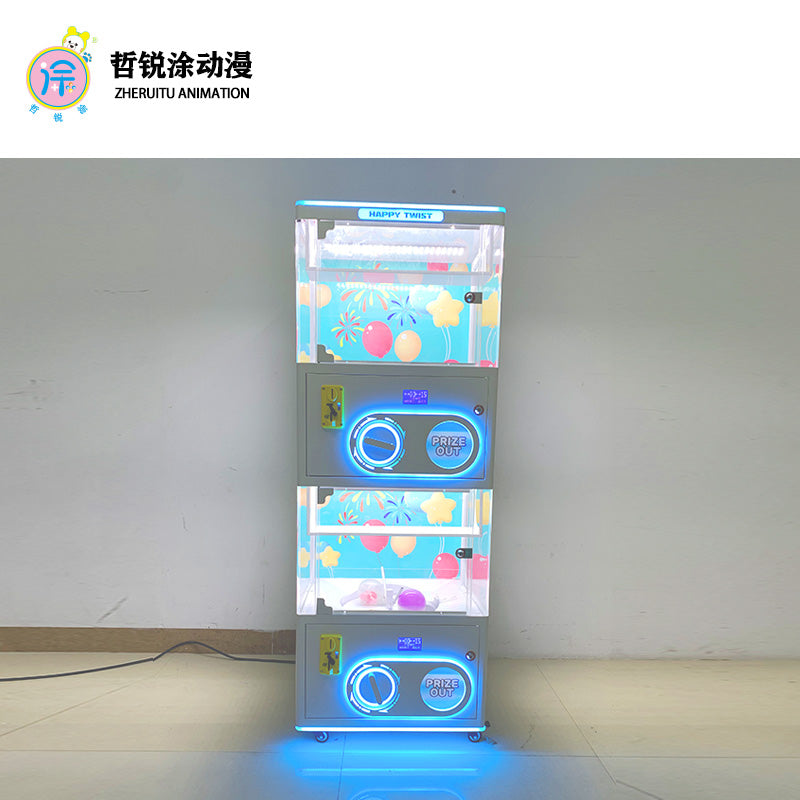 Coin-Operated Gachapon Capsule Vending Machine with Mini Twist Egg Design for Supermarkets