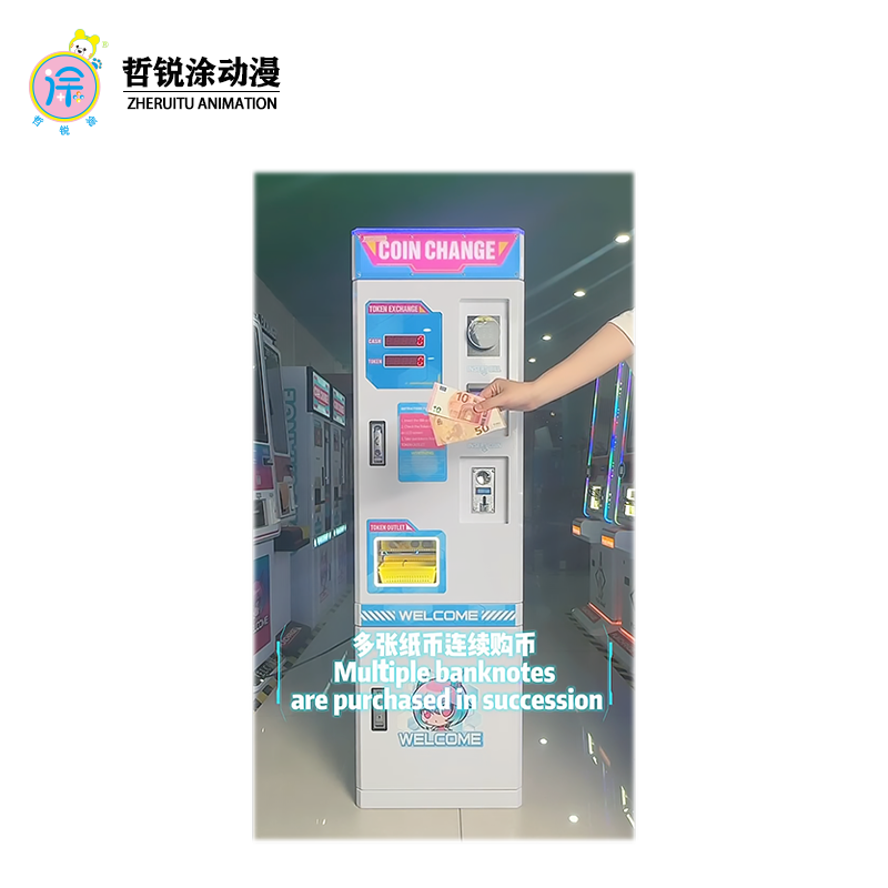 Special system for foreign currency exchange machines digital tube self service coin vending machine coin cash exchange machine