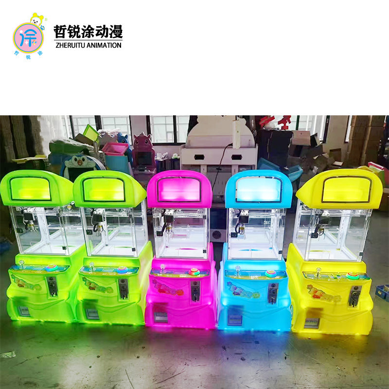 Mini Coin-Operated Plush Toy Game Entertainment Crane Machine