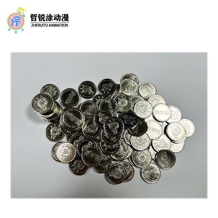 Game currency | MOQ 100 pcs |Customized game currency anticounterfeiting currency token patterned coin claw machine coin game machine