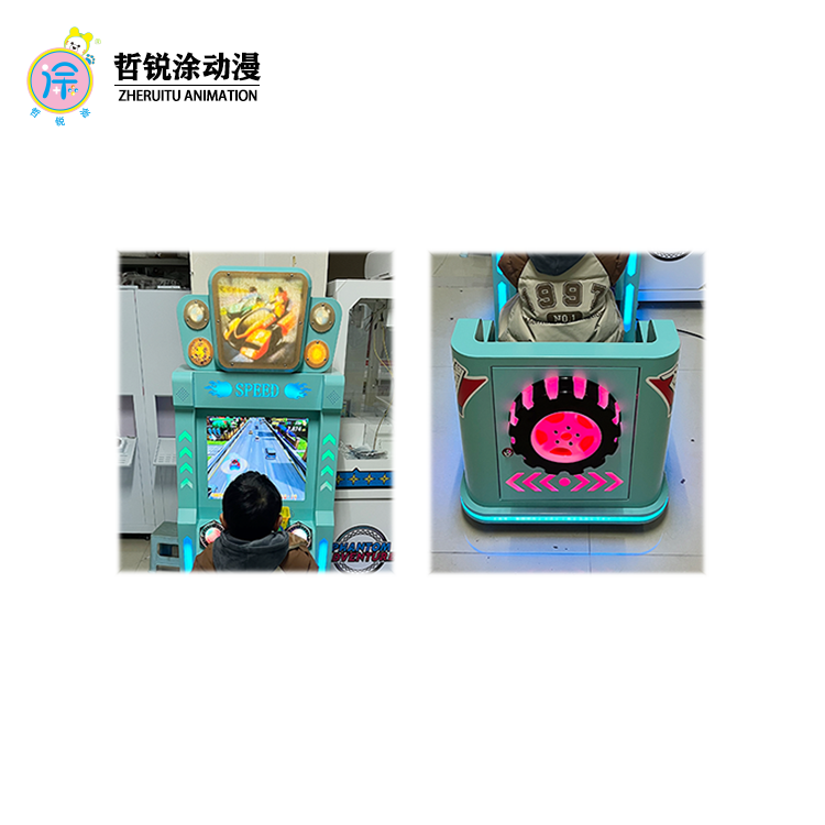 New Kidsren's Extreme Drift Racing Artificial Machine Coin-Operated Arcade Game for Supermarket Entrance Commercial Scan Code