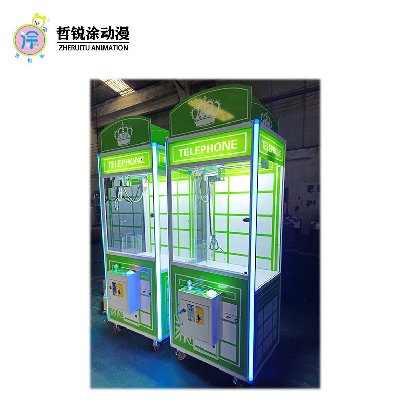 British-style Coin-operated Claw Machine with Doll Gift Figure-making Blind Box Game Functions