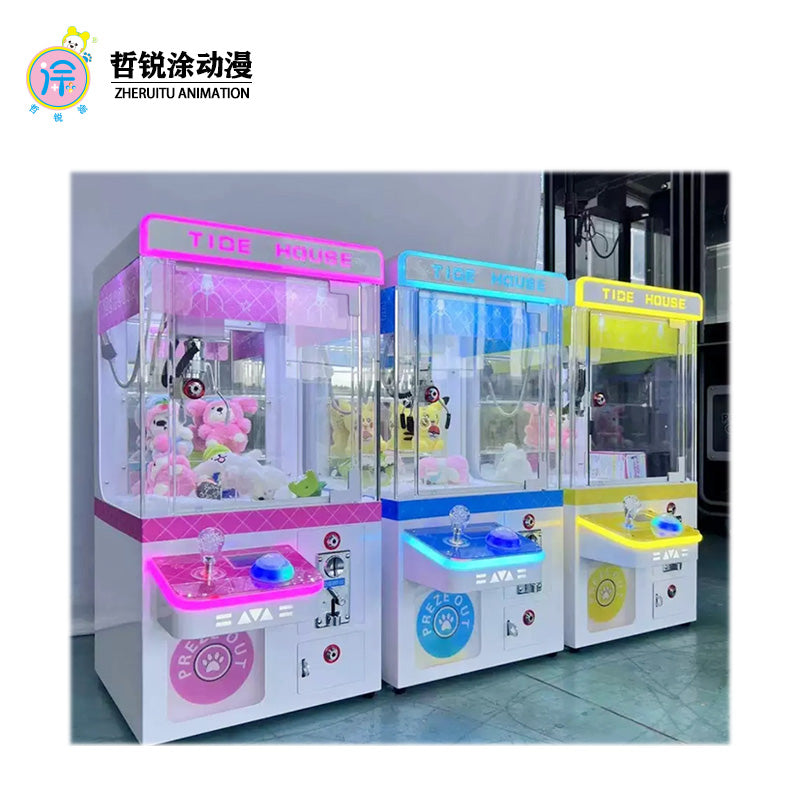 Wholesale New Style Mini Plush Crane Claw Toy Coin-Operated Game Machine Table Top Claw Machine Claw Crane Machine