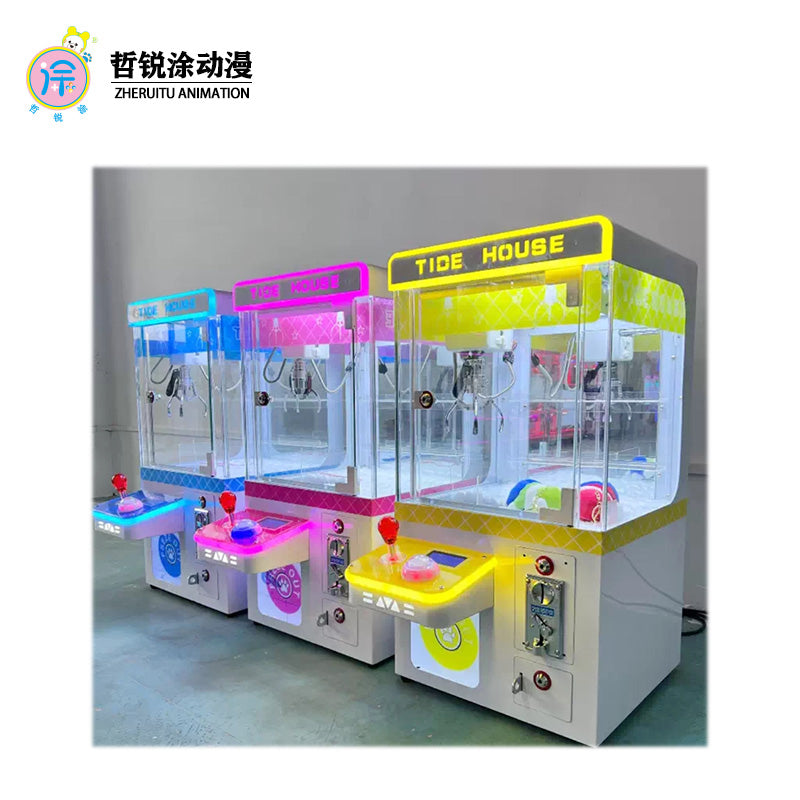 Wholesale New Style Mini Plush Crane Claw Toy Coin-Operated Game Machine Table Top Claw Machine Claw Crane Machine