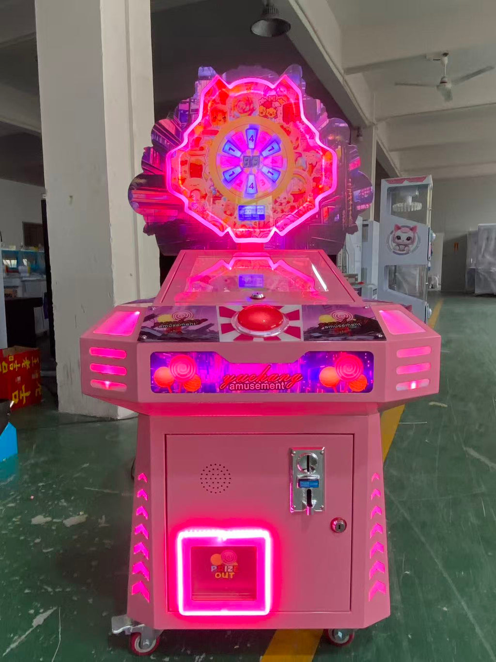 Turntable Candy Gift Machine Coin Operated Candy Game Machine Children's Playground