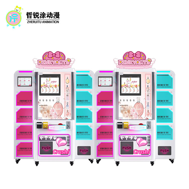 Smart perfume vending machine  24 hour self scanning perfume sprayer machine  supermarket self service vending cabinet