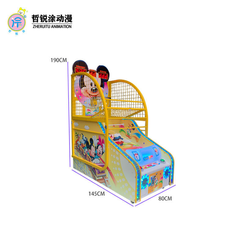 Children's luxury basketball machine coin-operated sports folding shooting game electronic amusement arcade game hall