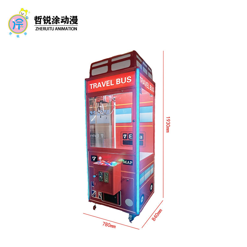 British-style Coin-operated Claw Machine with Doll Gift Figure-making Blind Box Game Functions