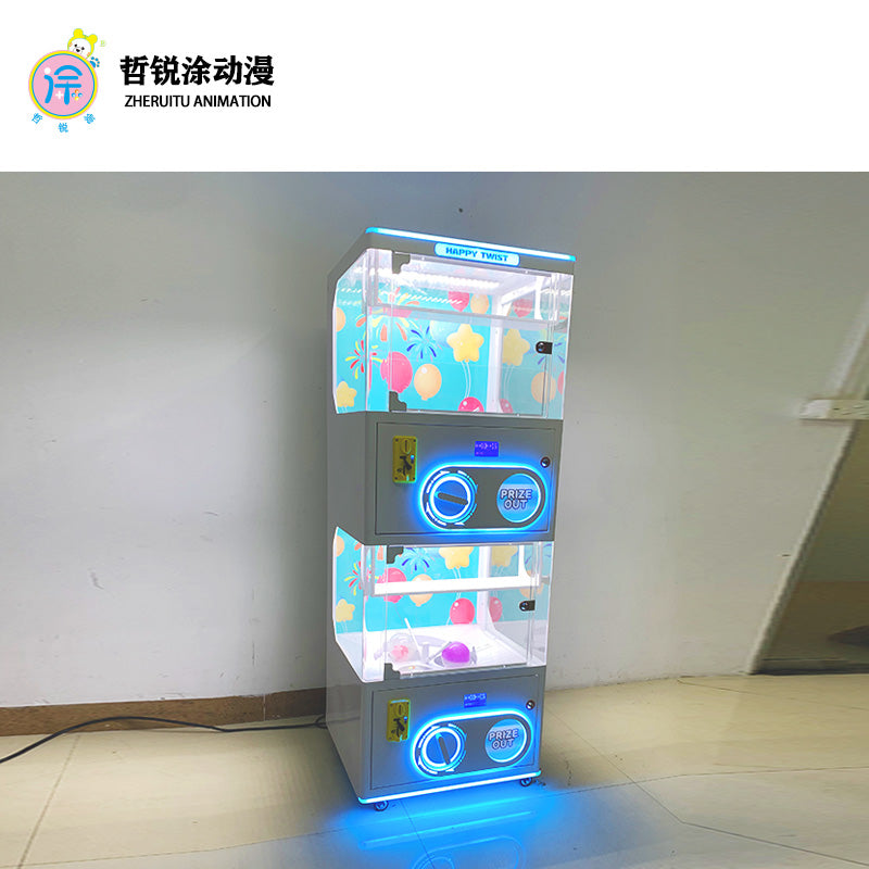 Coin-Operated Gachapon Capsule Vending Machine with Mini Twist Egg Design for Supermarkets